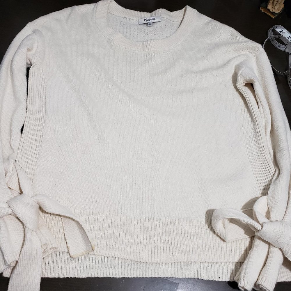 Madewell White off Sweater Cotton Blend XXS - Picture 8 of 12